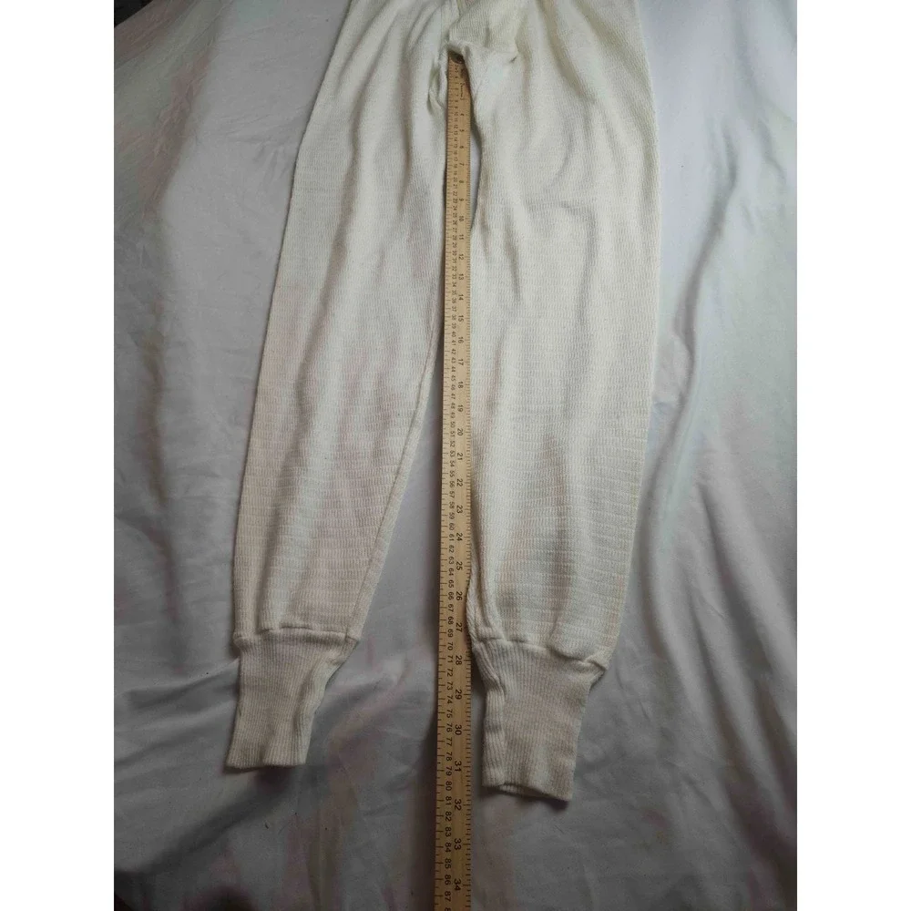 Hanes Thermal Waffle-Knit‎ Underwear Long Johns Mens Size XL Long 42/44 White